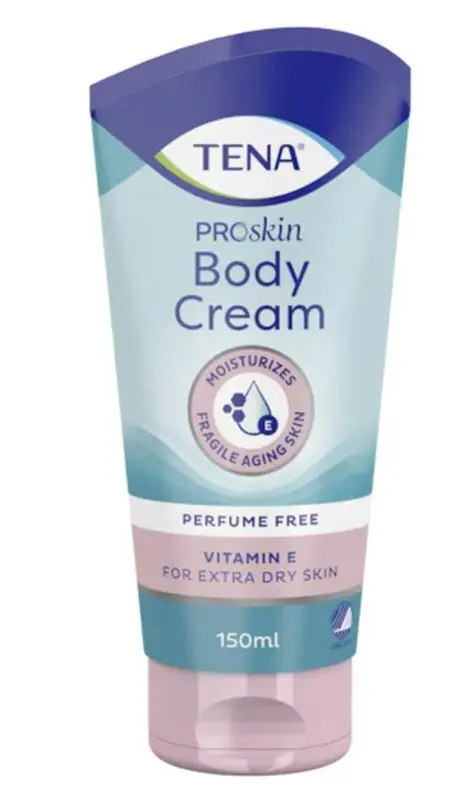 Billig TENA PROSKIN Body Cream Körpercreme Feuchtigkeitscreme mit Vitamin E 150 ml