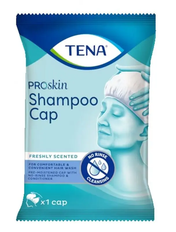 Geprüft TENA PROSKIN Shampoo Cap Trockenwaschkappe1 Stück