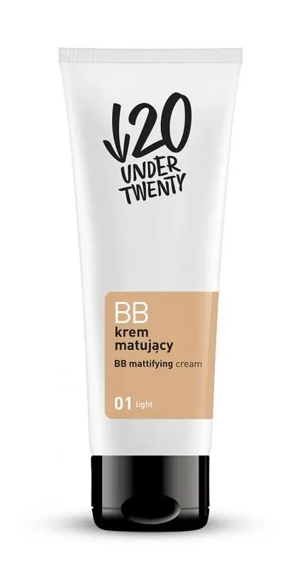 UNDER TWENTY BB mattierende Creme 60 ml 01 Light Neue Ware