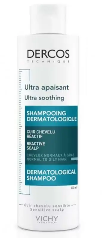 VICHY DERCOS Ultra-beruhigendes Shampoo für fettiges Haar 200 ml Neu