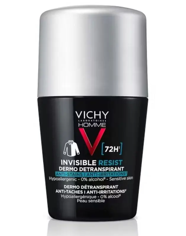 Beliebt VICHY HOMME Invisible Resist 72 h Antitranspirant gegen Flecken 50 ml
