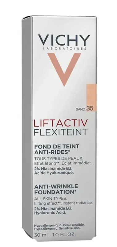 VICHY LIFTACTIV FLEXITEINT Faltenglättende Foundation 35-Sand 30 ml Echt