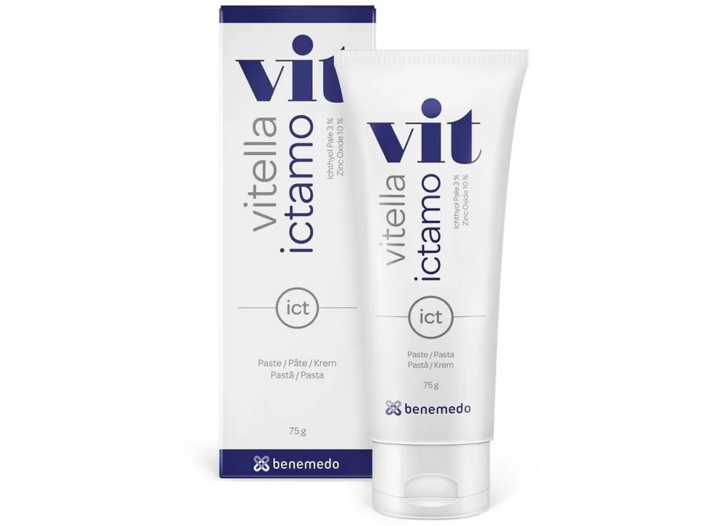 Billig VITELLA ICTAMO Heilende Creme für Problemhaut 75 g