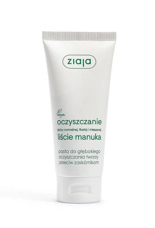 ZIAJA Manuka-Blätter Paste zur Tiefenreinigung des Gesichts gegen Mitesser 75 ml Mega-Angebot