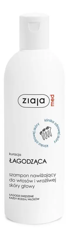 Garantierte Lieferung ZIAJA MED BERUHIGENDE BEHANDLUNG Feuchtigkeitsspendendes Shampoo für Haar und empfindliche Kopfhaut 300 ml