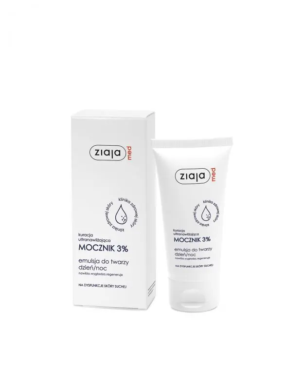 Echt ZIAJA MED ULTRANAWILIZING POWERFUL 3% Gesichtsemulsion für Tag und Nacht 50 ml