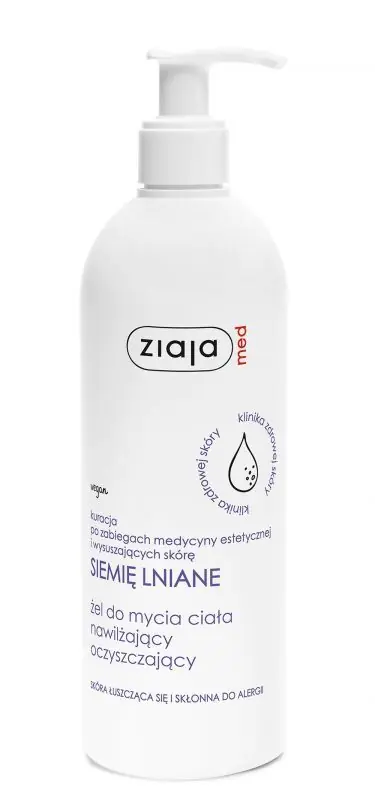 ZIAJA MED SIEMIÊ LNIANE Feuchtigkeitsspendendes Körperwaschgel 400 ml Neu