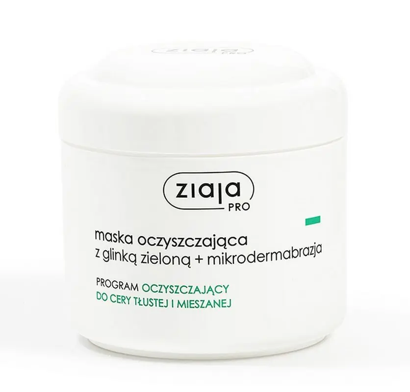 ZIAJA PRO Green Cleansing Mask mit grüner Tonerde + Mikrodermabrasion 250 ml Sichere Zahlung