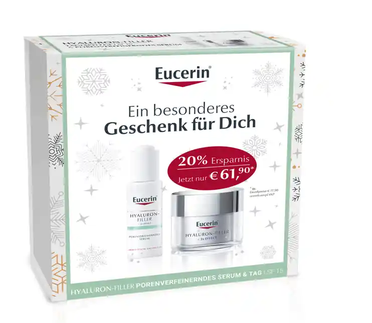 Wochenendangebot Eucerin Hyaluron-Filler + 3x Effect Tag & Serum Geschenkbox
