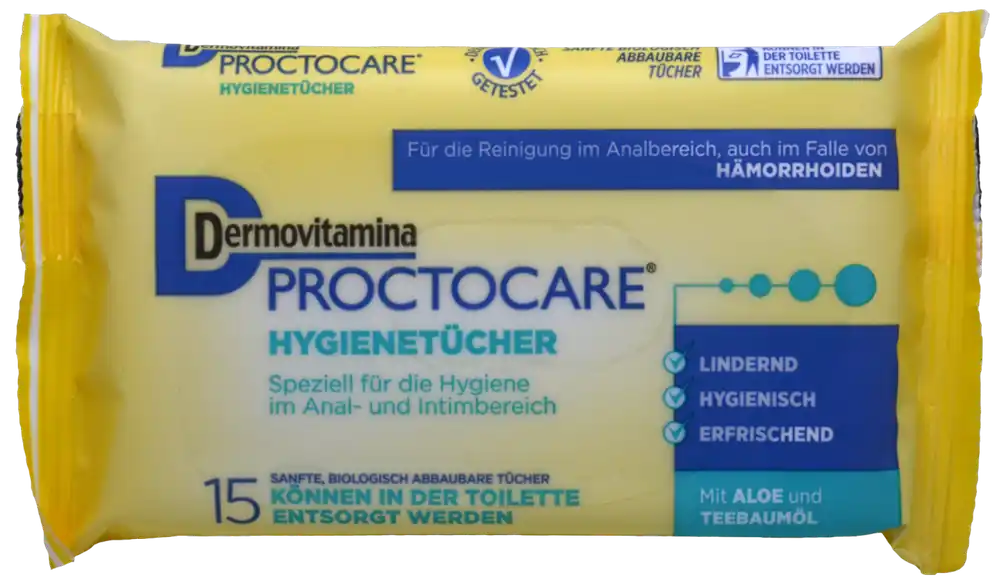 Mega-Angebot Dermovitamina Proctocare Hygienetücher