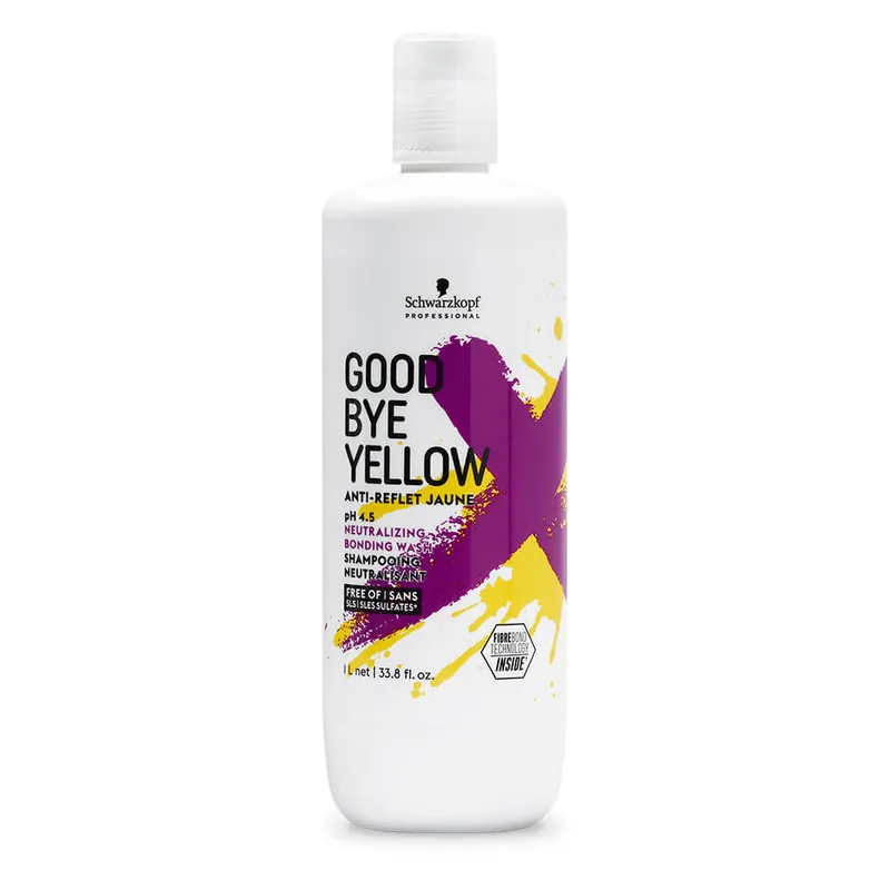 Schwarzkopf Professional Goodbye Yellow Hochpigmentiertes Neutralisierendes Shampoo 1L Geprüft
