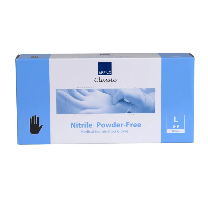 Abena Gloves Nitrile Black L 100Pcs/290484 Versand Am Gleichen Tag