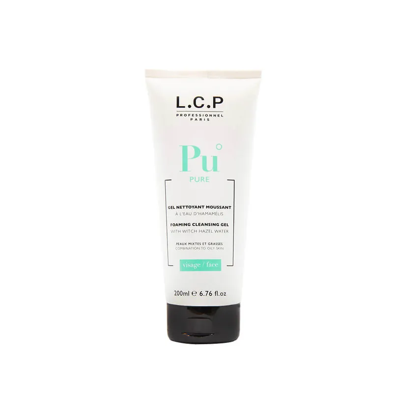 L.C.P Professionnel Paris Pure Schäumendes Reinigungsgel mit Hamameliswasser 200ml Schneller Versand