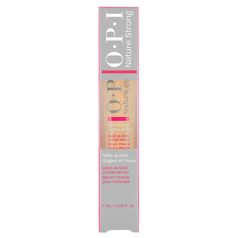 Jetzt Bestellen OPI Nature Strong Schnell Einziehendes Gelartiges Nagelhautserum mit Goldpartikeln 7 ml
