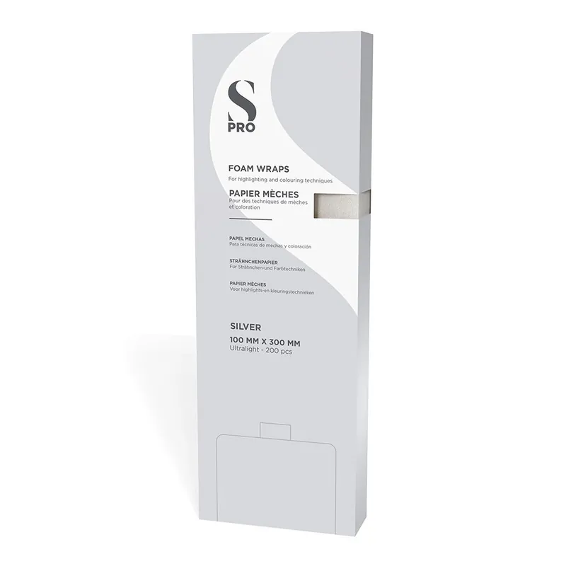 S-PRO Strähnchenpapier Silber 100mmx300mm 200St. Neu Im Sortiment