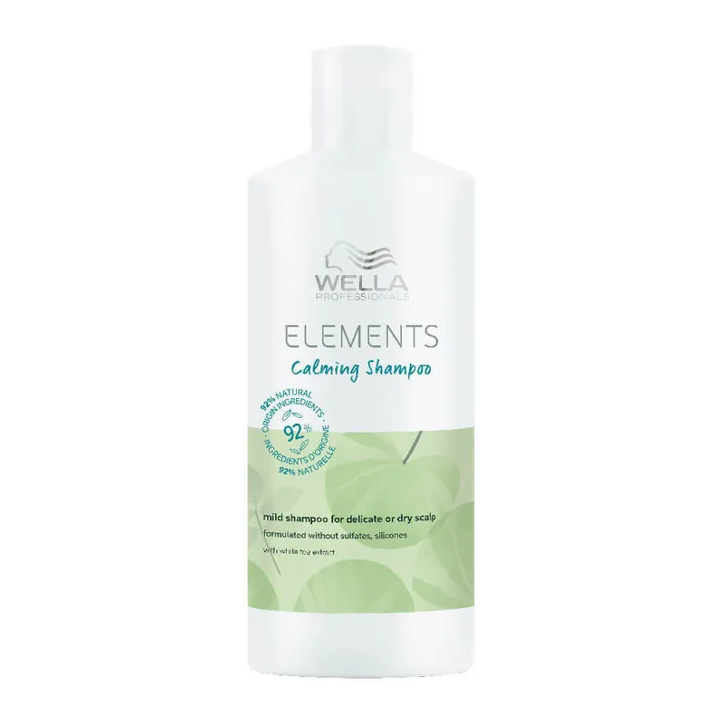 Kracherpreis Wella Professionals Elements Calming Shampoo, sanfte Kopfhaut-und Haarpflege 500ml Vorteilspack